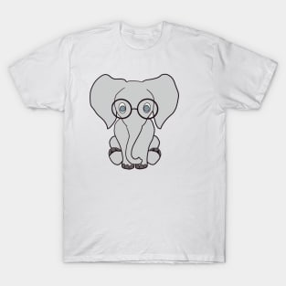 Nerd Elephant T-Shirt